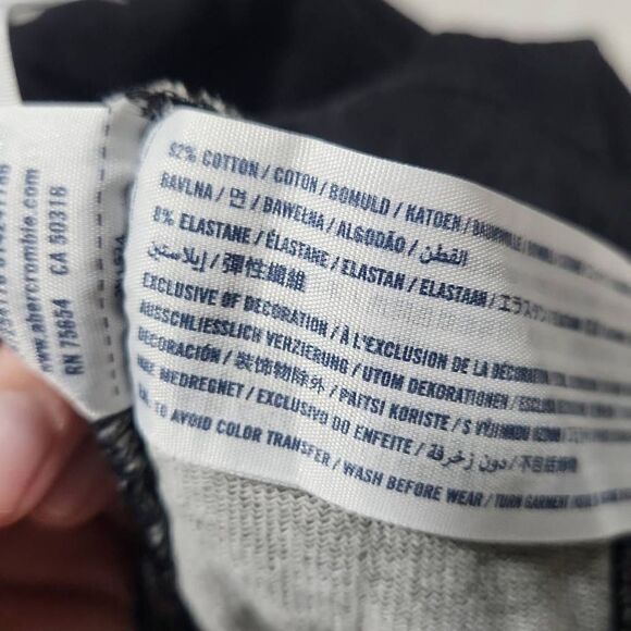 Abercrombie Kids Girls Size 7/8 Lace Up Leg Zipper Pocket Pull On Pants - Picture 6 of 6